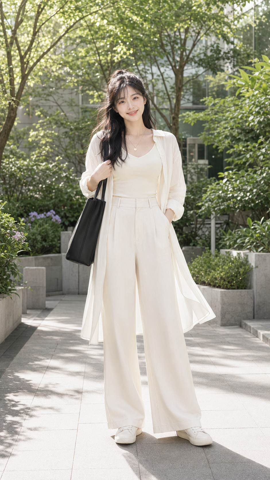 Look 02 三面料疊穿