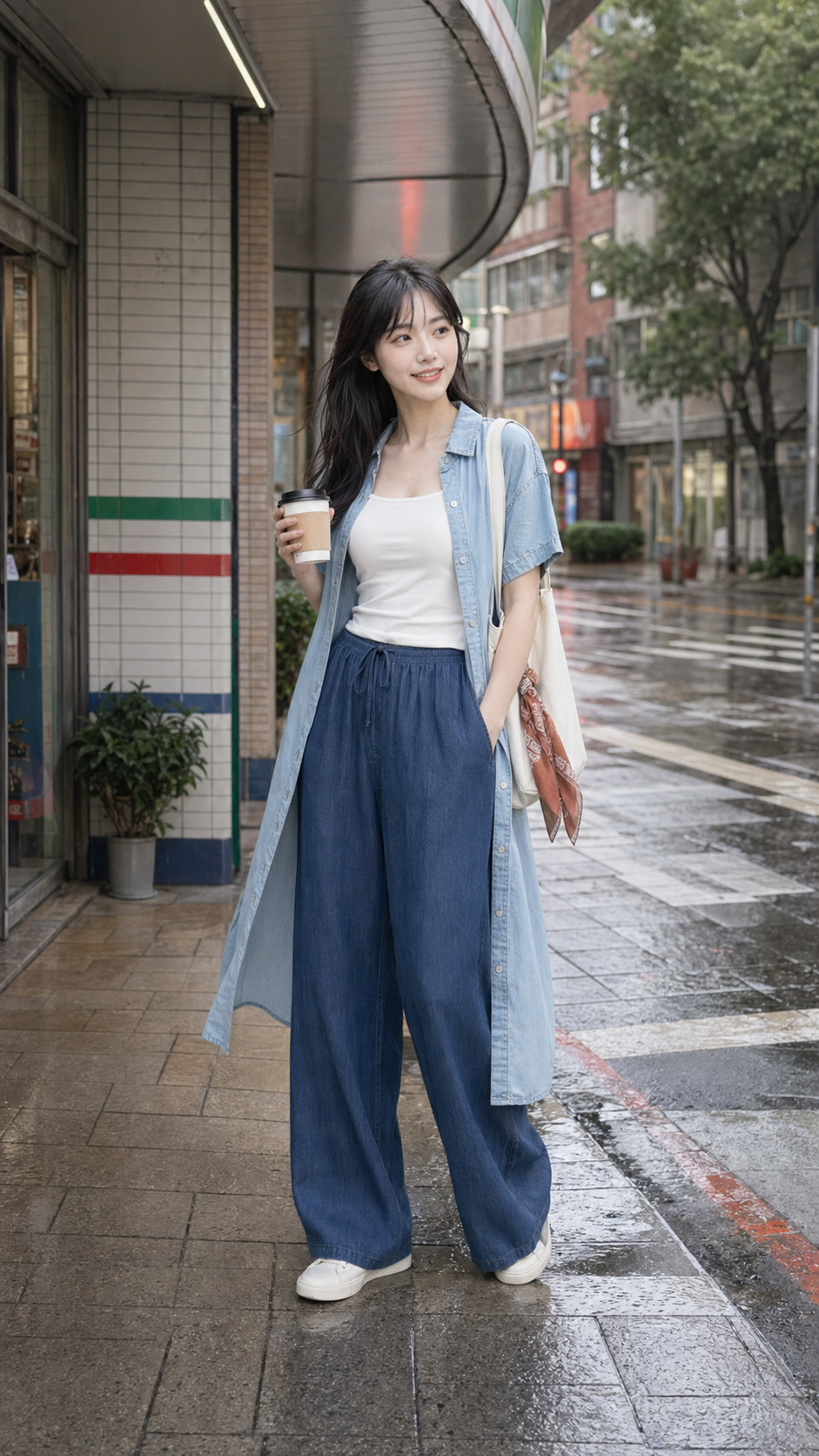 Look 02 雨後午休不貼背